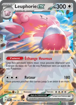 Leuphorie-ex — carte 134 de l’extension Mascarade Crépusculaire