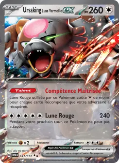 Ursaking Lune Vermeille-ex — carte 141 de l’extension Mascarade Crépusculaire