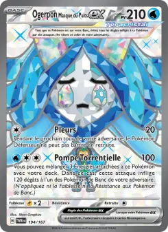Ogerpon Masque du Puits-ex — carte 194 de l’extension Mascarade Crépusculaire