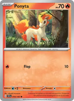 Ponyta — carte 019 de l’extension Couronne Stellaire