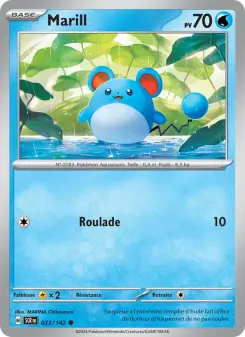 Marill — carte 033 de l’extension Couronne Stellaire