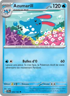 Azumarill — carte 034 de l’extension Couronne Stellaire