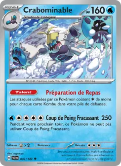 Crabominable — carte 042 de l’extension Couronne Stellaire