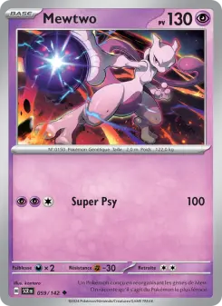 Mewtwo — carte 059 de l’extension Couronne Stellaire