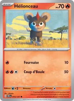 Hélionceau — carte 015 de l’extension Évolutions Prismatiques