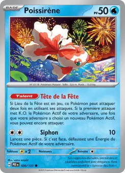 Poissirène — carte 020 de l’extension Évolutions Prismatiques