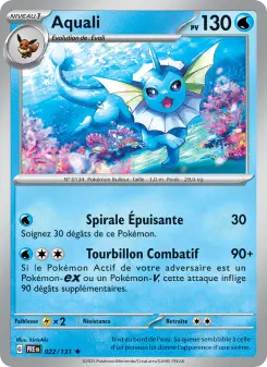 Aquali — carte 022 de l’extension Évolutions Prismatiques