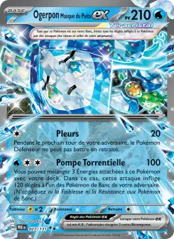 Ogerpon Masque du Puits-ex — carte 027 de l’extension Évolutions Prismatiques