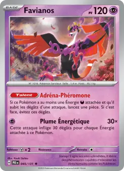 Favianos — carte 045 de l’extension Évolutions Prismatiques