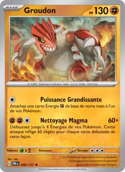 Groudon — carte 049 de l’extension Évolutions Prismatiques