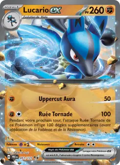 Lucario-ex — carte 051 de l’extension Évolutions Prismatiques