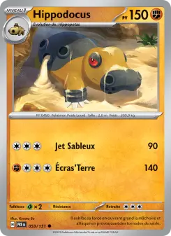 Hippodocus — carte 053 de l’extension Évolutions Prismatiques
