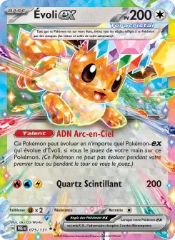 Évoli-ex — carte 075 de l’extension Évolutions Prismatiques