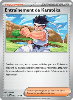 Entraînement de Karatéka — carte 097 de l’extension Évolutions Prismatiques