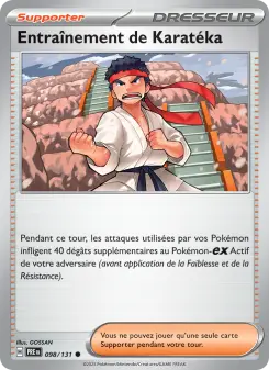 Entraînement de Karatéka — carte 098 de l’extension Évolutions Prismatiques
