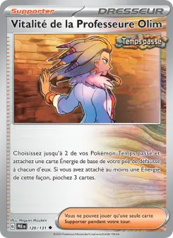Vitalité de la Professeure Olim — carte 120 de l’extension Évolutions Prismatiques