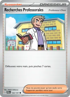 Recherches Professorales — carte 122 de l’extension Évolutions Prismatiques