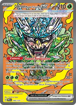Ogerpon Masque Turquoise-ex — carte 145 de l’extension Évolutions Prismatiques