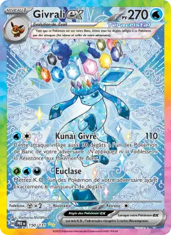 Givrali-ex — carte 150 de l’extension Évolutions Prismatiques