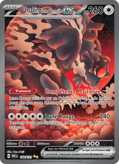 Ursaking Lune Vermeille-ex — carte 168 de l’extension Évolutions Prismatiques