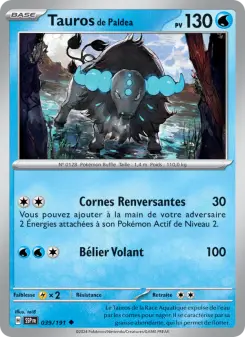 Tauros de Paldea — carte 039 de l’extension Étincelles Déferlantes