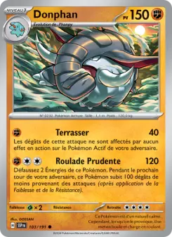 Donphan — carte 103 de l’extension Étincelles Déferlantes