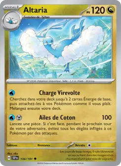 Altaria — carte 134 de l’extension Étincelles Déferlantes