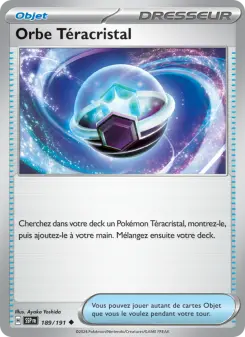 Orbe Téracristal — carte 189 de l’extension Étincelles Déferlantes