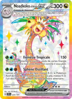 Noadkoko d'Alola-ex — carte 225 de l’extension Étincelles Déferlantes