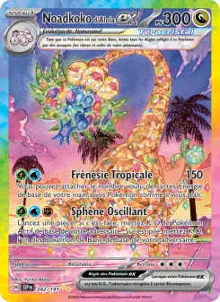 Noadkoko d'Alola-ex — carte 242 de l’extension Étincelles Déferlantes