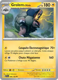Grolem d'Alola — carte 046 de l’extension Aventures Ensemble