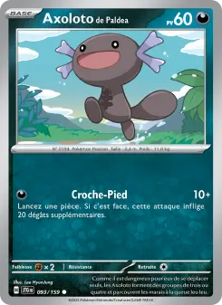 Axoloto de Paldea — carte 093 de l’extension Aventures Ensemble