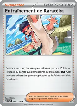 Entraînement de Karatéka — carte 143 de l’extension Aventures Ensemble