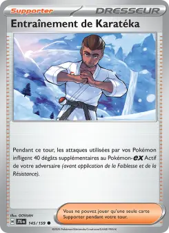 Entraînement de Karatéka — carte 145 de l’extension Aventures Ensemble