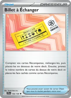 Billet à Échanger — carte 156 de l’extension Aventures Ensemble