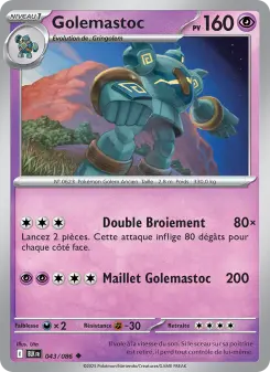 Golemastoc — carte 043 de l’extension Foudre Noire
