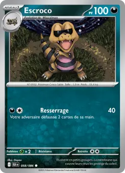 Escroco — carte 058 de l’extension Foudre Noire
