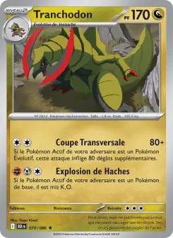Tranchodon — carte 070 de l’extension Foudre Noire