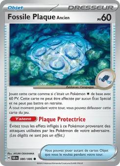Fossile Plaque Ancien — carte 080 de l’extension Foudre Noire