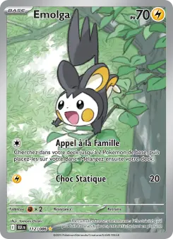 Emolga — carte 112 de l’extension Foudre Noire