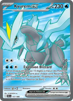 Kyurem-ex — carte 157 de l’extension Foudre Noire