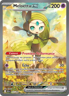 Meloetta-ex — carte 167 de l’extension Foudre Noire