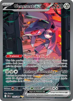 Genesect-ex — carte 169 de l’extension Foudre Noire