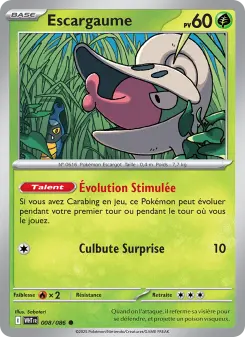 Escargaume — carte 008 de l’extension Flamme Blanche