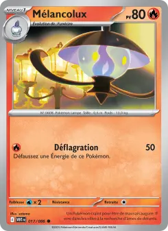 Mélancolux — carte 017 de l’extension Flamme Blanche
