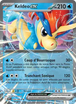 Keldeo-ex — carte 030 de l’extension Flamme Blanche