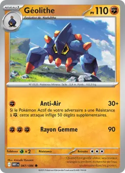 Géolithe — carte 047 de l’extension Flamme Blanche