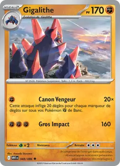 Gigalithe — carte 048 de l’extension Flamme Blanche
