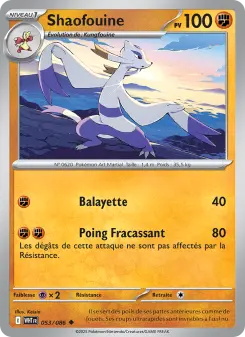 Shaofouine — carte 053 de l’extension Flamme Blanche
