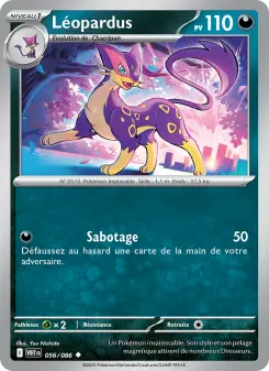 Léopardus — carte 056 de l’extension Flamme Blanche